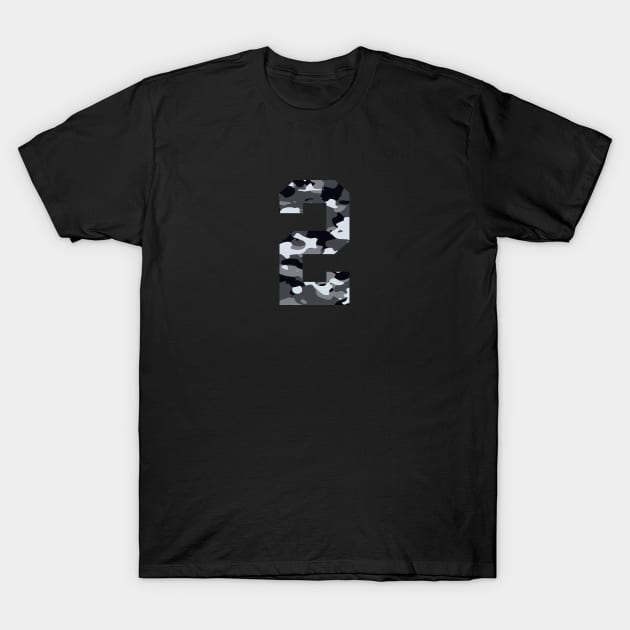 Camouflage number 2 T-Shirt by Eric Okore